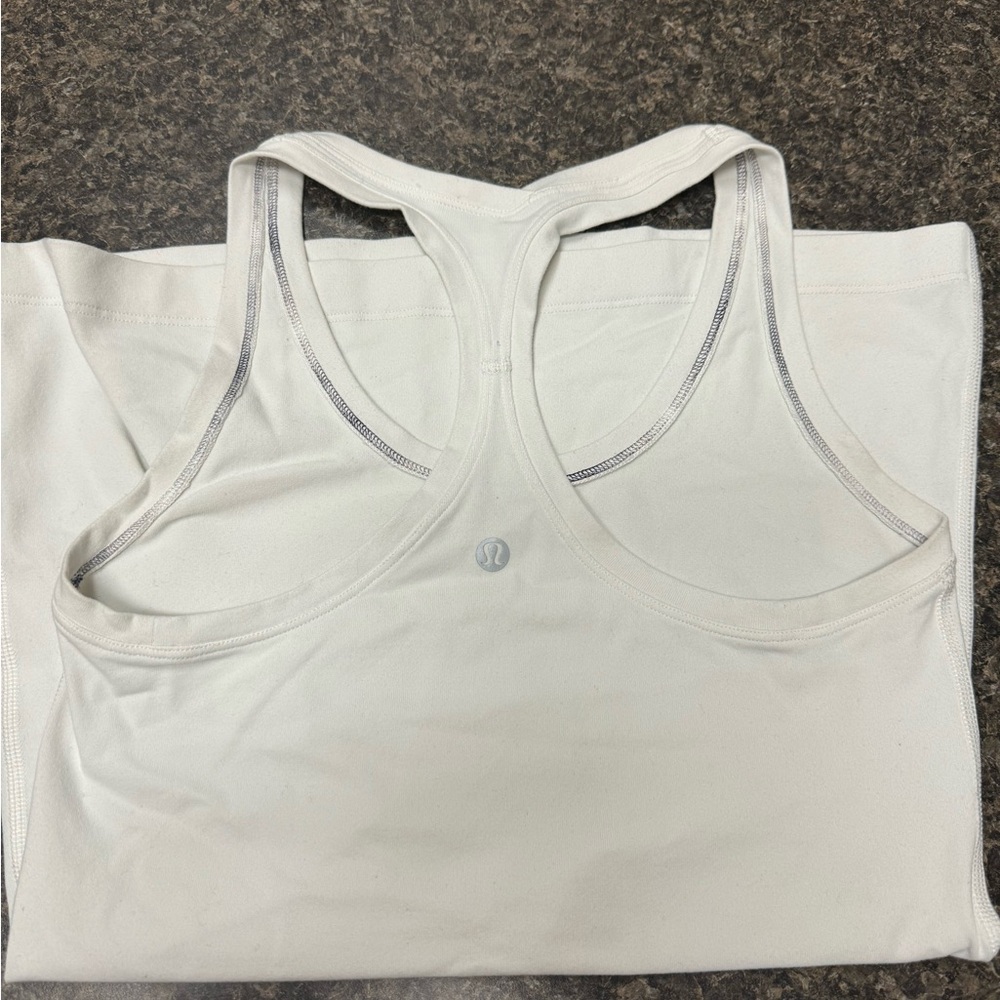 White Lululemon Cool Racerback